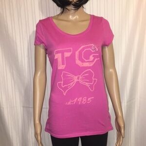 Women's Tommy Girl Pink T Shirt Size Large